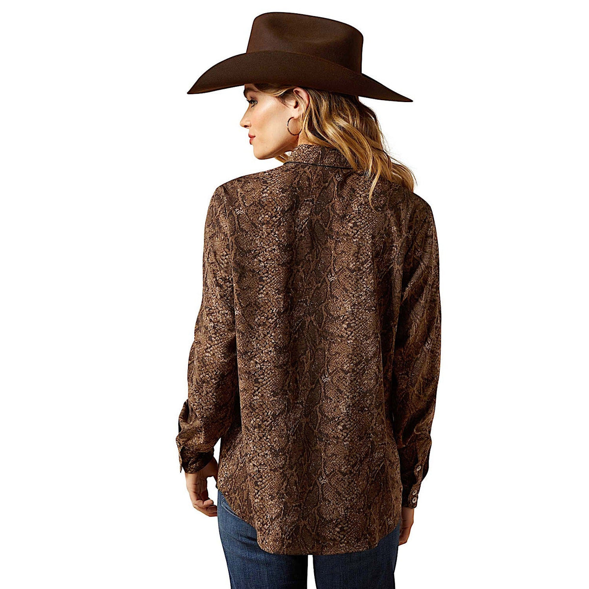 Ariat Women’s Homestyle Button Up Shirt - Desert Snake Print