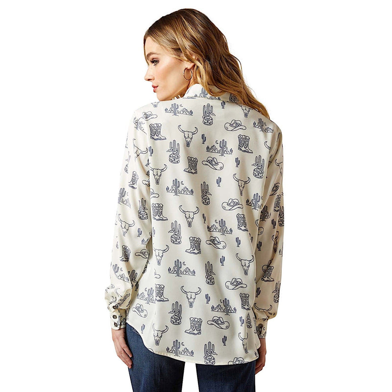 Ariat Women’s Homestyle Button Up Shirt - Deserted Print