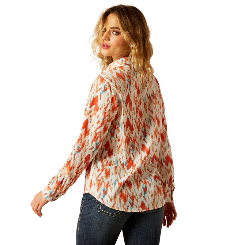 Ariat Womens Homestyle Button Up Shirt - Painted Watercolour