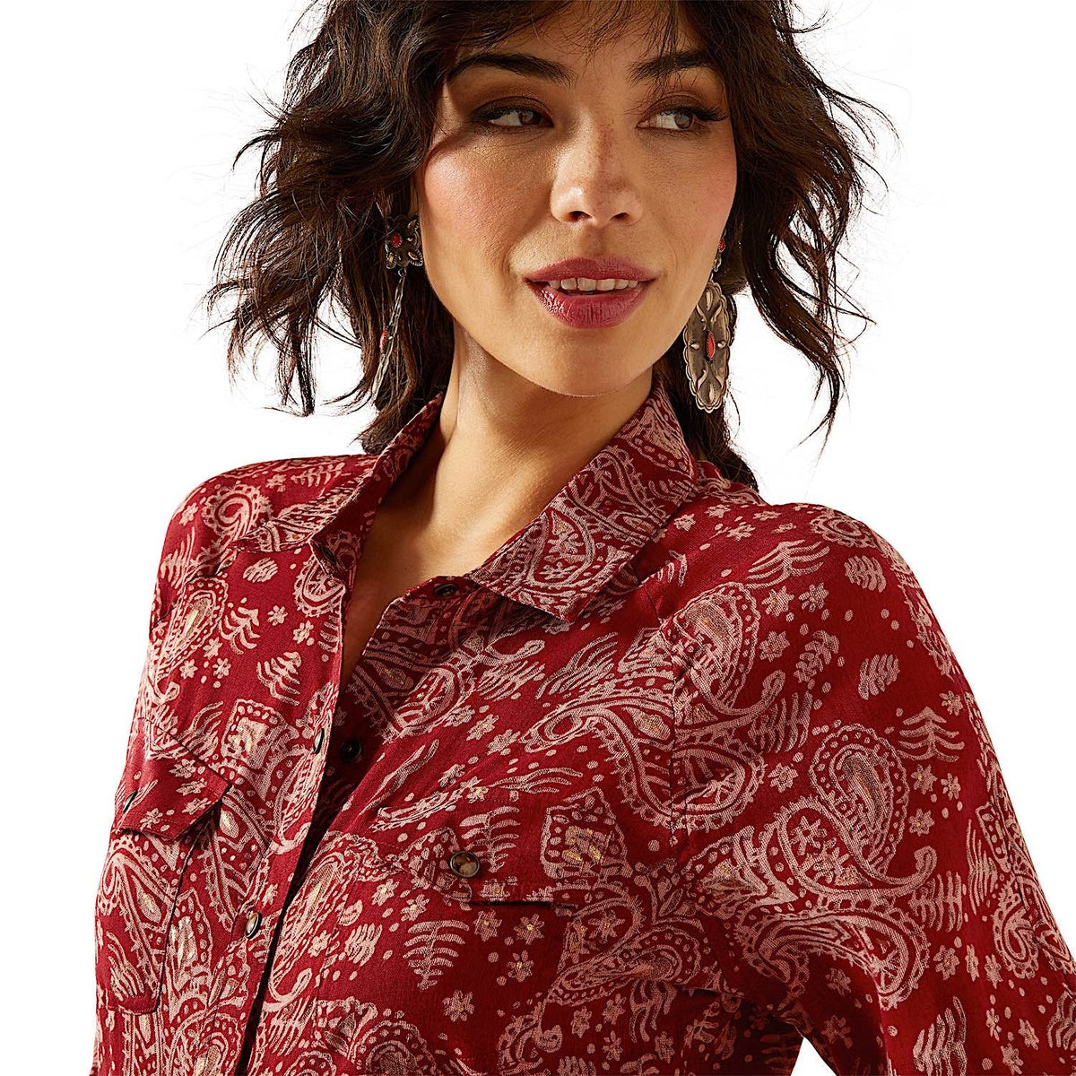 Ariat Womens Imprints Shirt - Antique Paisley
