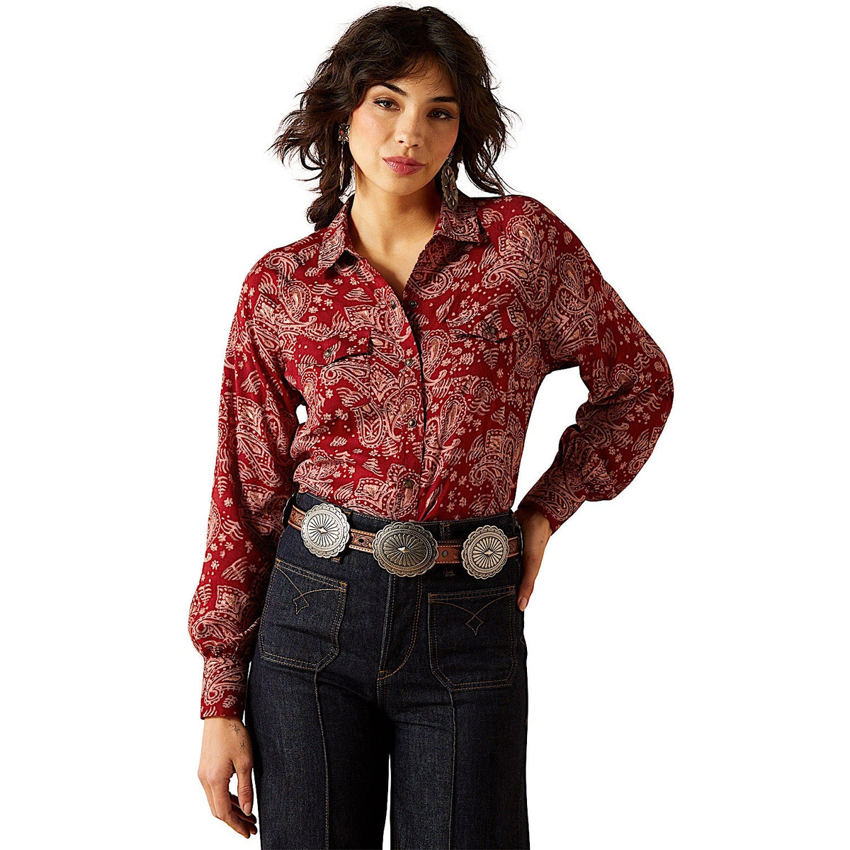 Ariat Womens Imprints Shirt - Antique Paisley