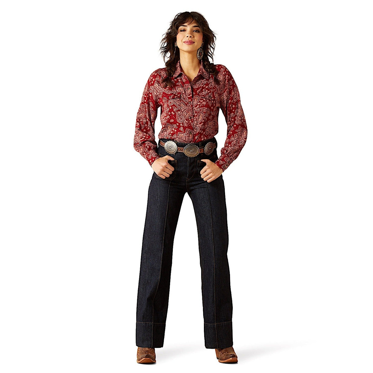 Ariat Womens Imprints Shirt - Antique Paisley