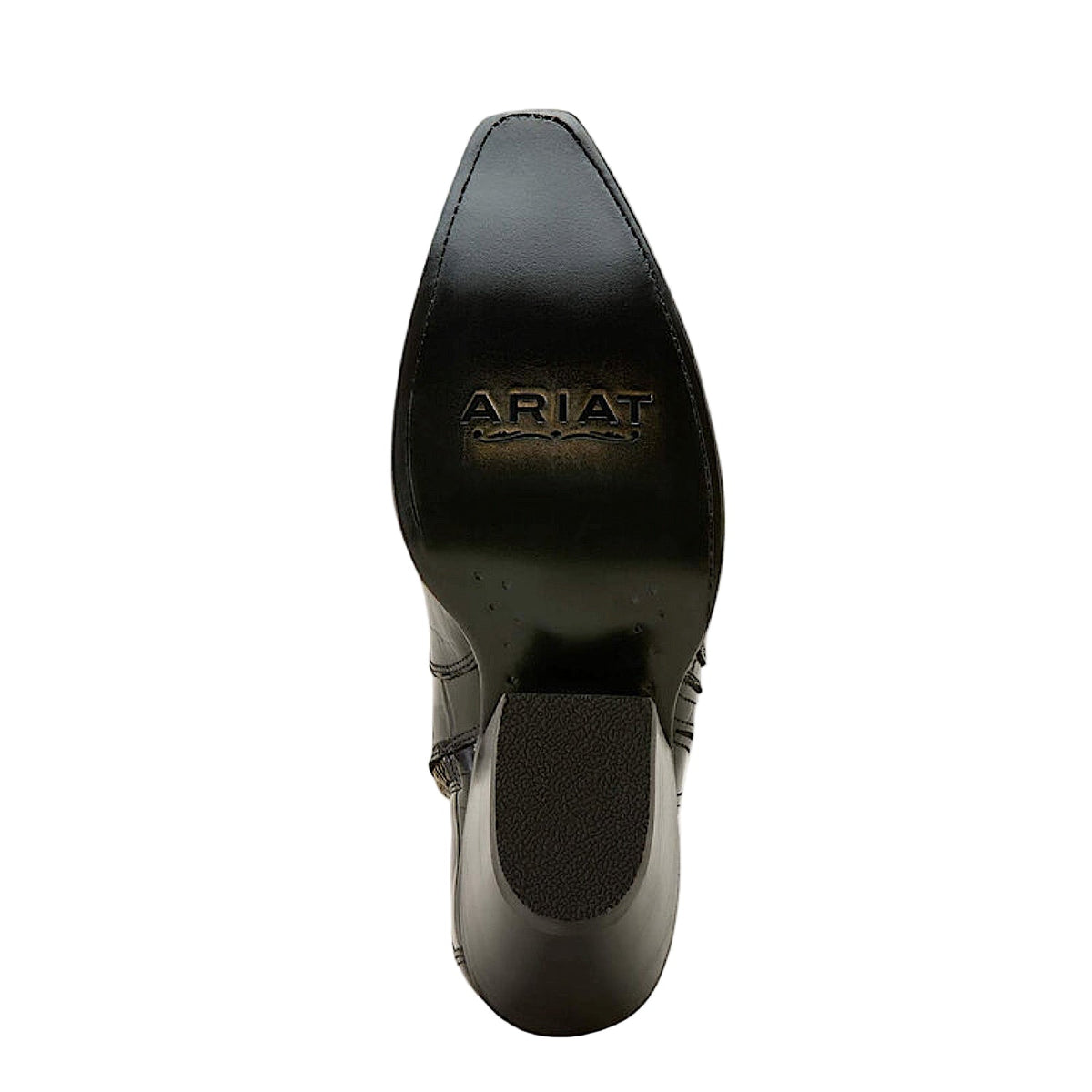 Ariat Womens Jade X Toe Heeled Ankle Boot - Luxe Caviar Black Print