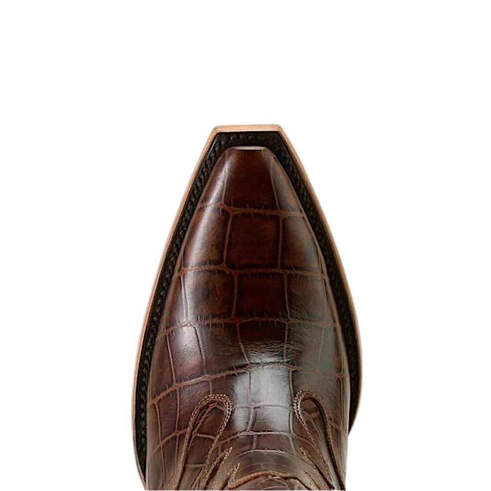 Ariat Womens Jade X Toe Heeled Ankle Boot - Luxe Espresso Dark Brown Print