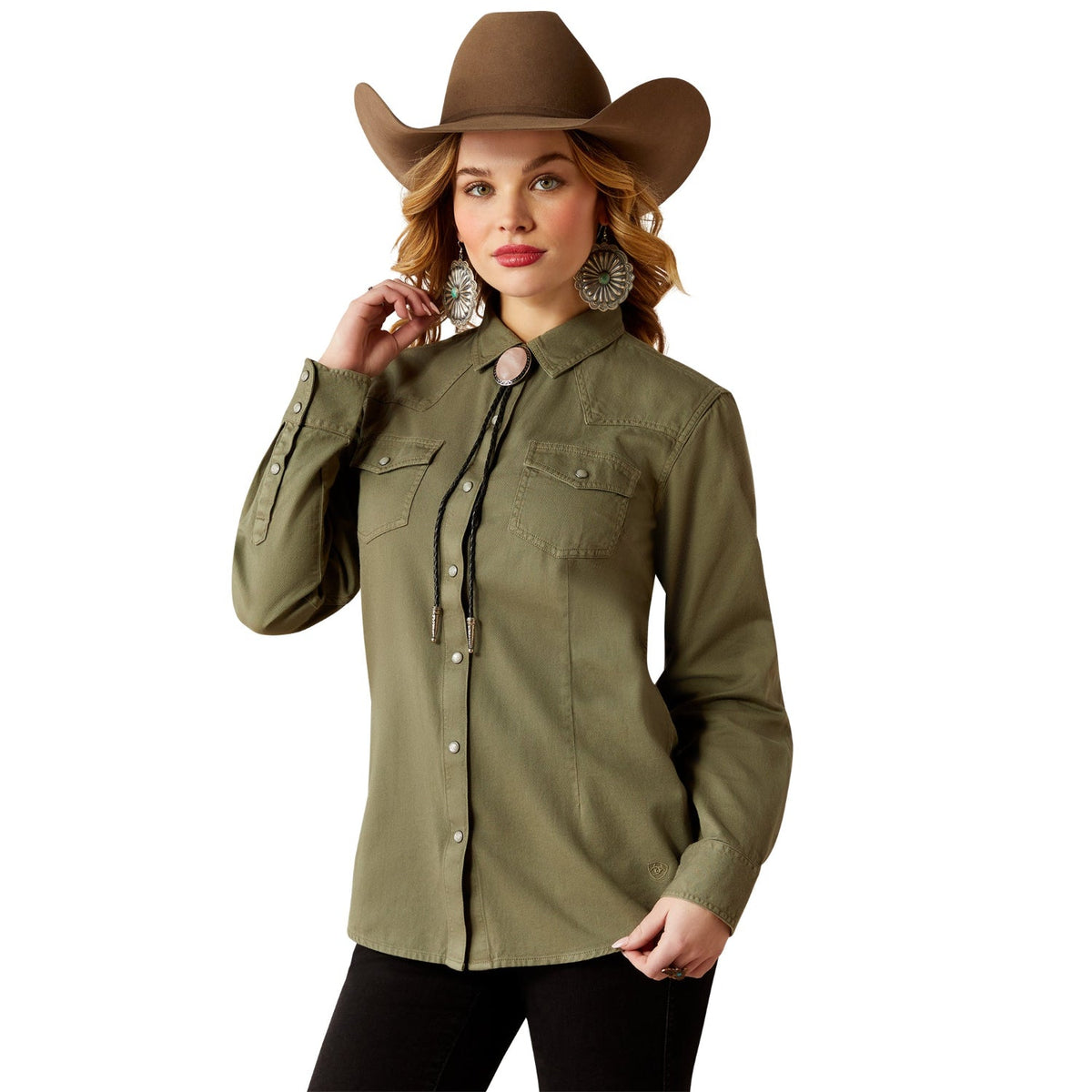 Ariat Women’s Jurlington Snap Shirt - Sea Spray
