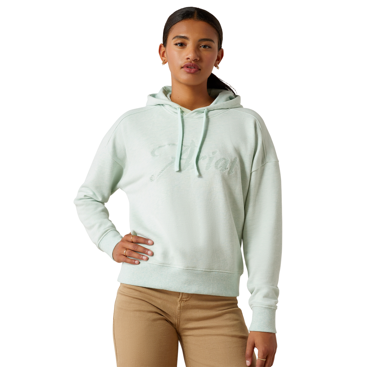 Ariat Women’s Just Hoodie - Beach Glass Heather - Ariat Womens Hoodies