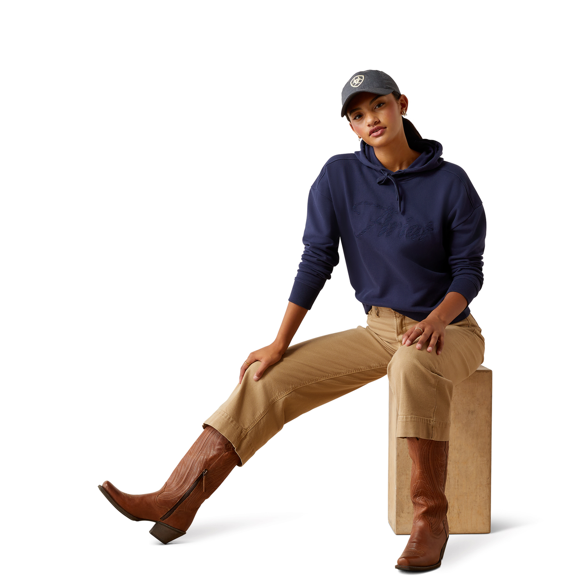 Ariat Women’s Just Hoodie - Navy Eclipse - Ariat Womens Hoodies