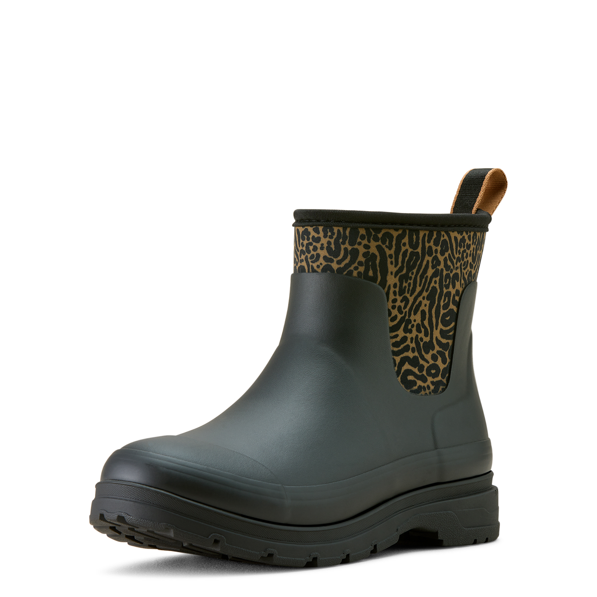 Ariat Women’s Kelmarsh Shortie Gumboot - Black/Ocelot Print