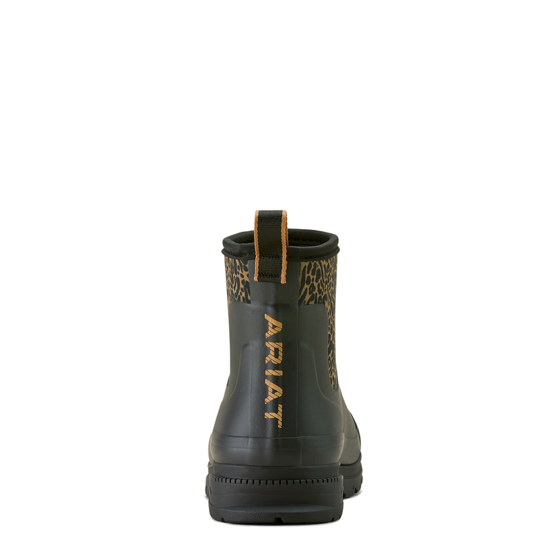Ariat Women’s Kelmarsh Shortie Gumboot - Black/Ocelot Print