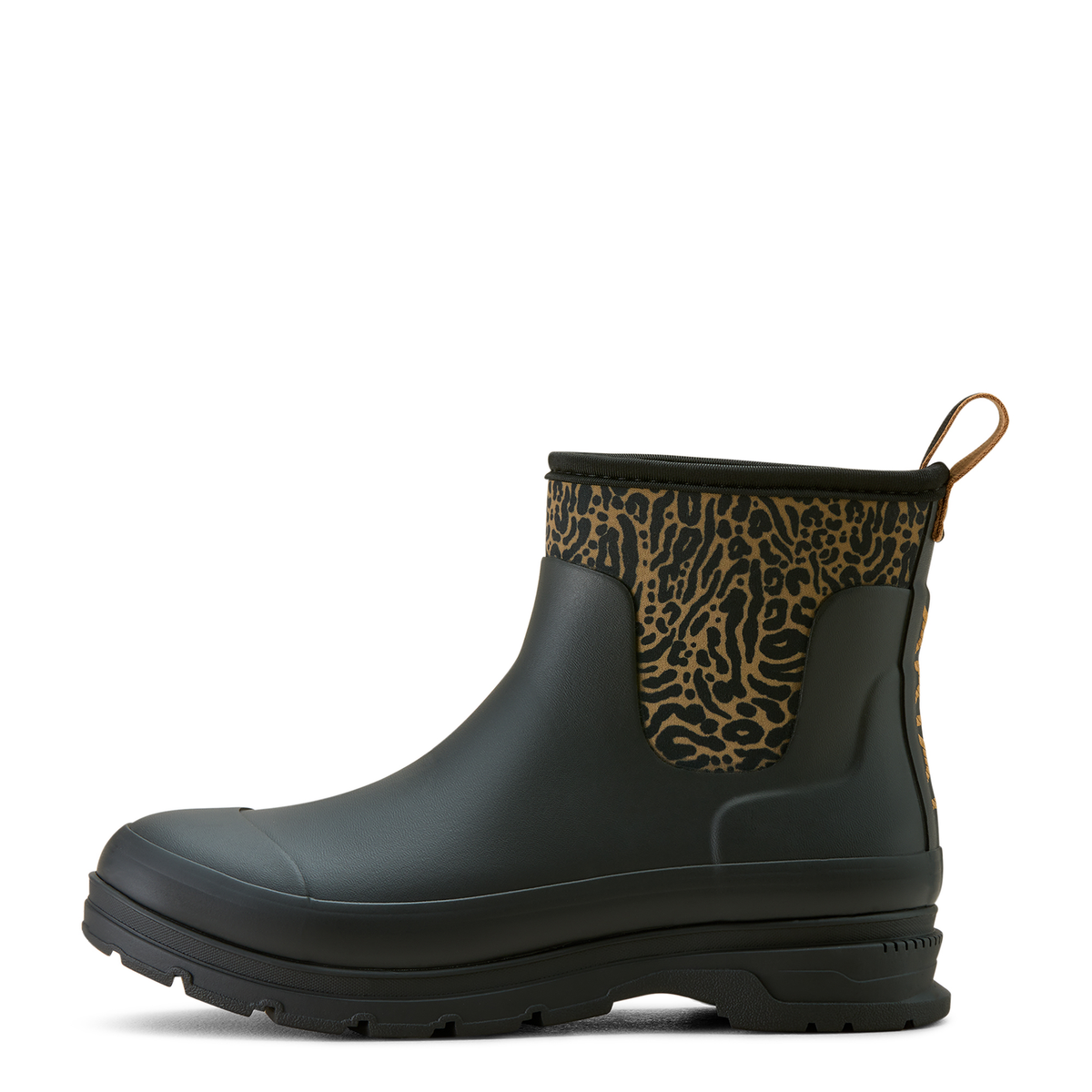 Ariat Women’s Kelmarsh Shortie Gumboot - Black/Ocelot Print