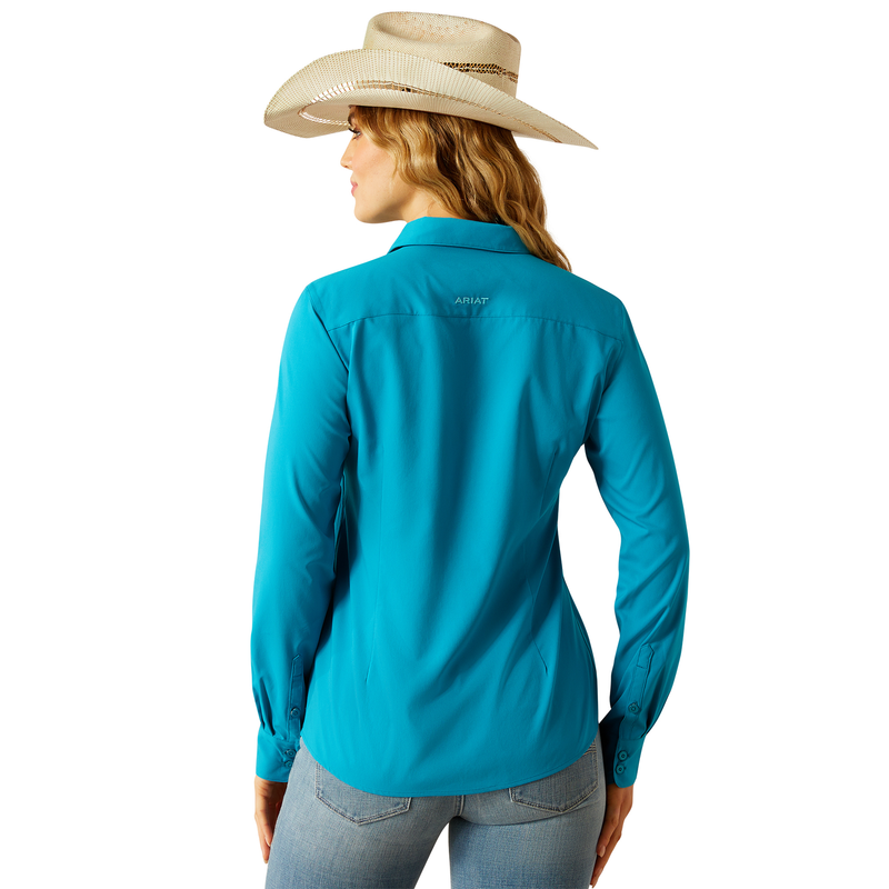 Ariat Womens Kirby Pro Shirt - Enamel Blue
