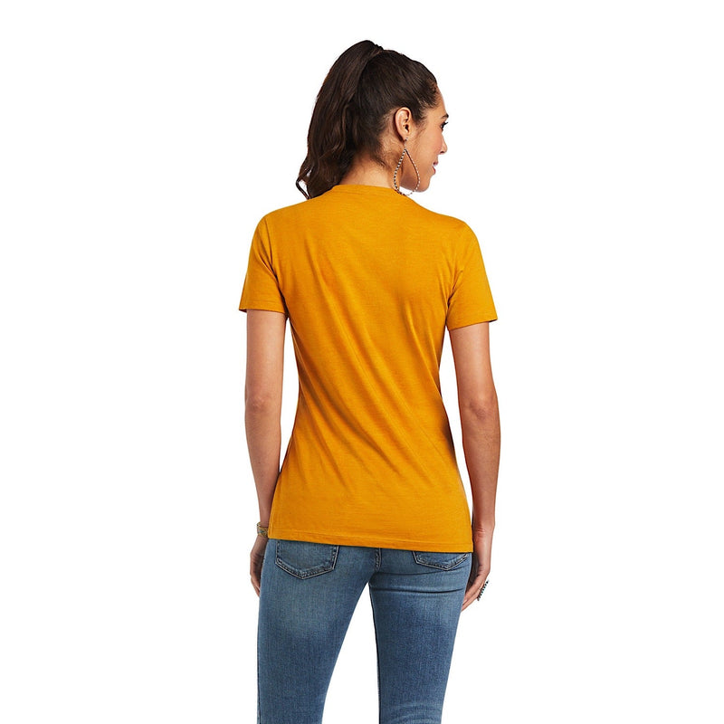 Ariat Womens Lets Rodeo Tee Buckhorn Heather - Ariat Womens Tops