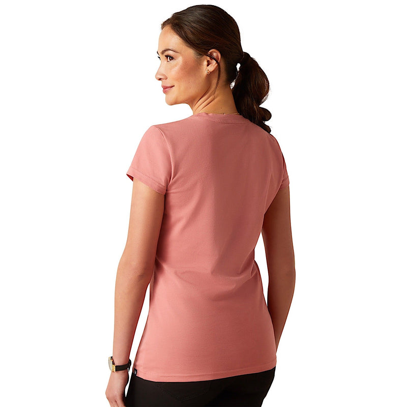 Ariat Women’s Live Love Ride T-Shirt - Dusty Rose - Ariat Womens Tops
