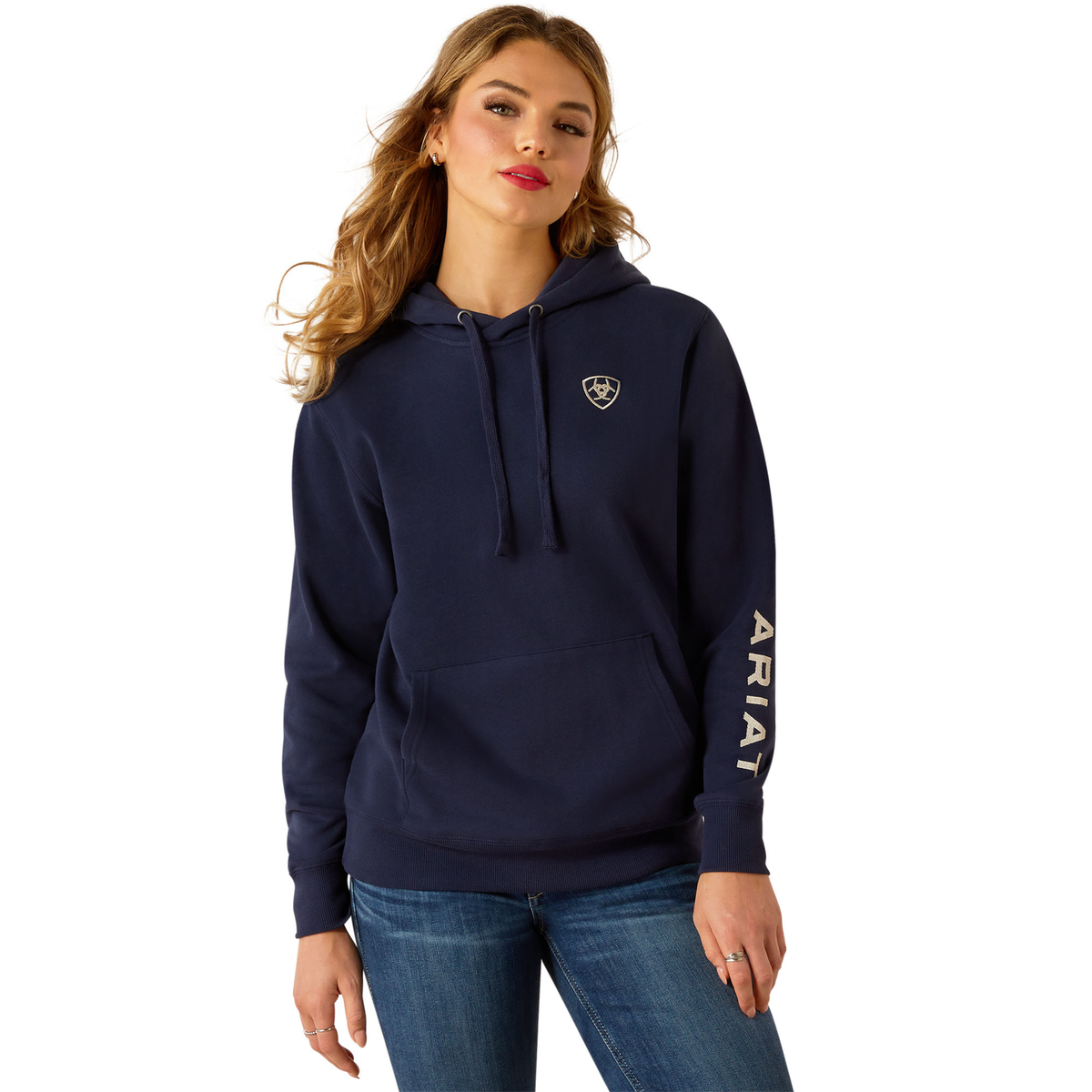 Ariat Women’s Ariat Logo 2.0 Hoodie - Black Iris - XS Aus 6 - Ariat Womens Hoodies