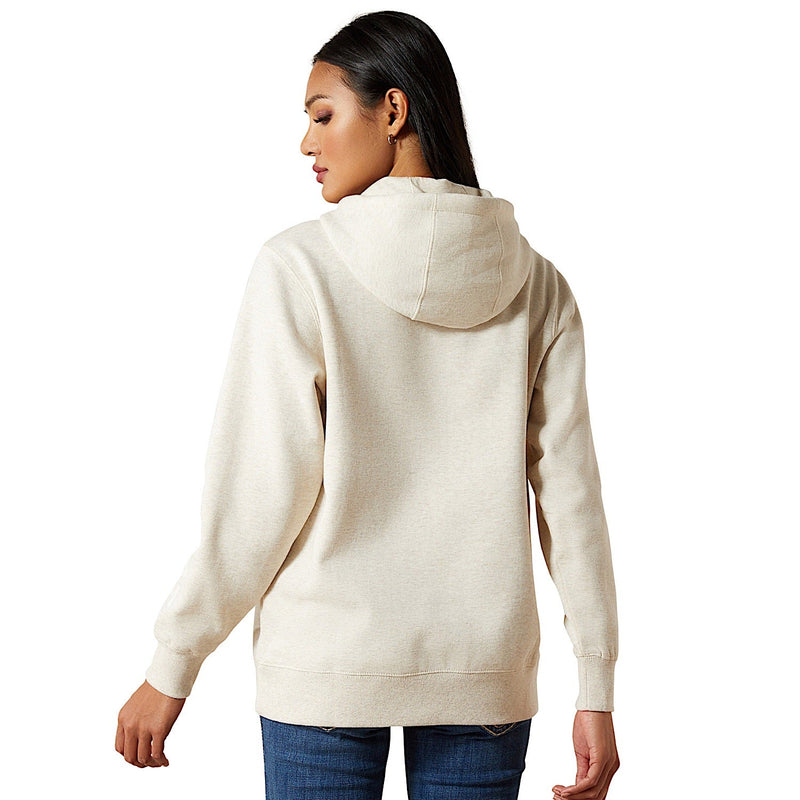Ariat Womens Logo 2.0 Hoodie - Oatmeal Heather