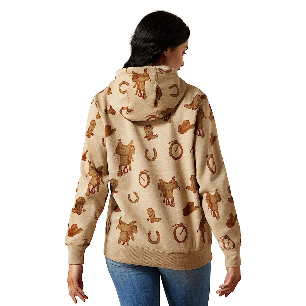 Ariat Women’s Logo 2.0 Hoodie - Savannah Tan Heather Print