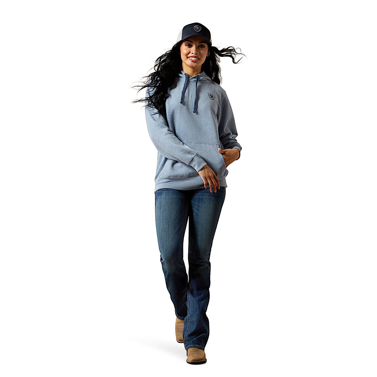 Ariat Women’s Logo 2.0 Hoodie - Vintage Indigo Heather