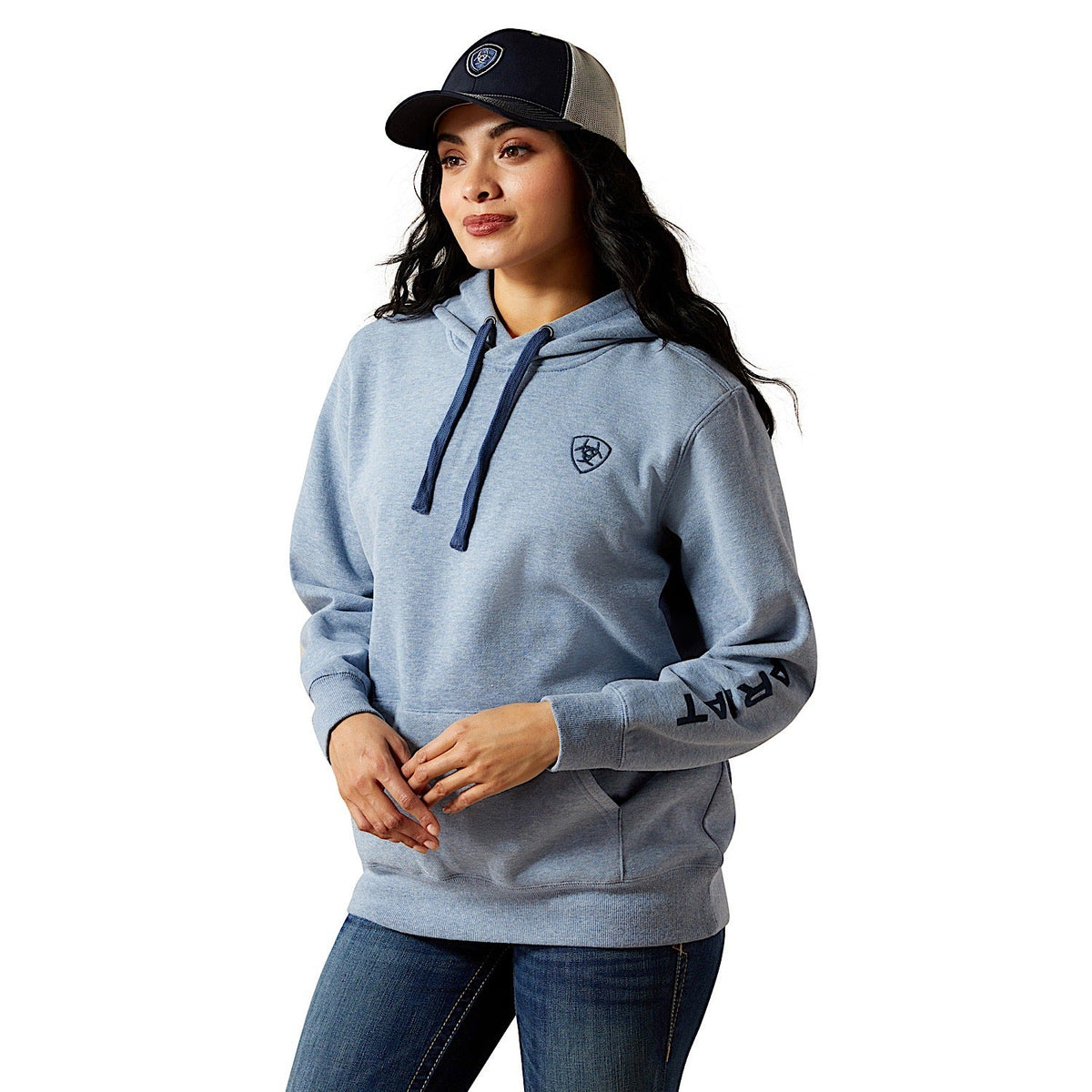 Ariat Women’s Logo 2.0 Hoodie - Vintage Indigo Heather