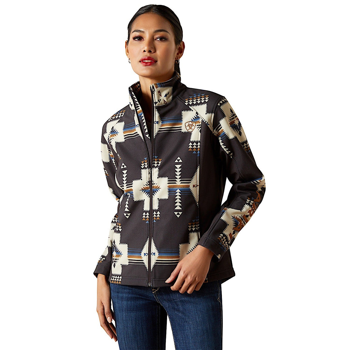 Ariat Womens Logo Softshell Jacket - Thornstone Print