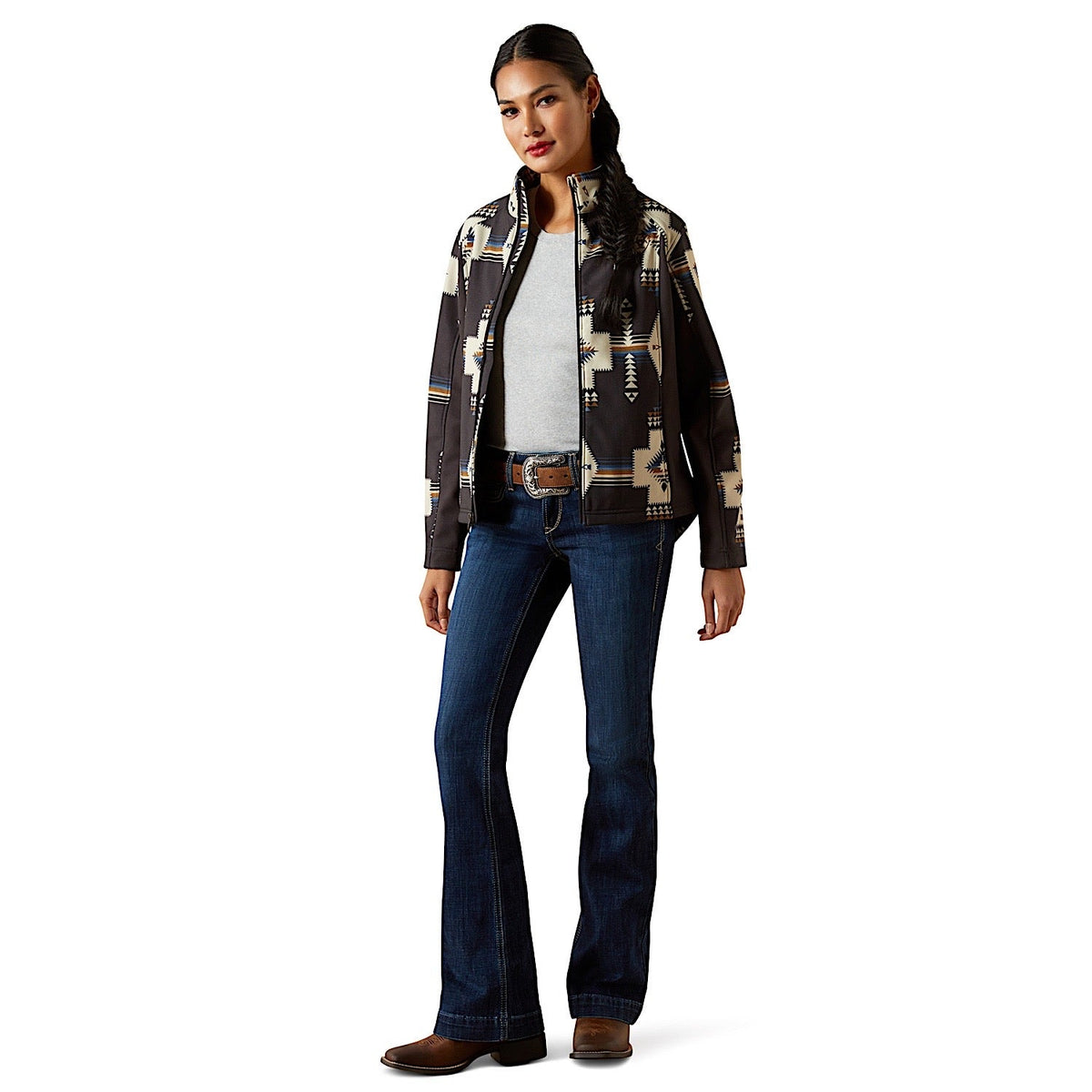 Ariat Womens Logo Softshell Jacket - Thornstone Print