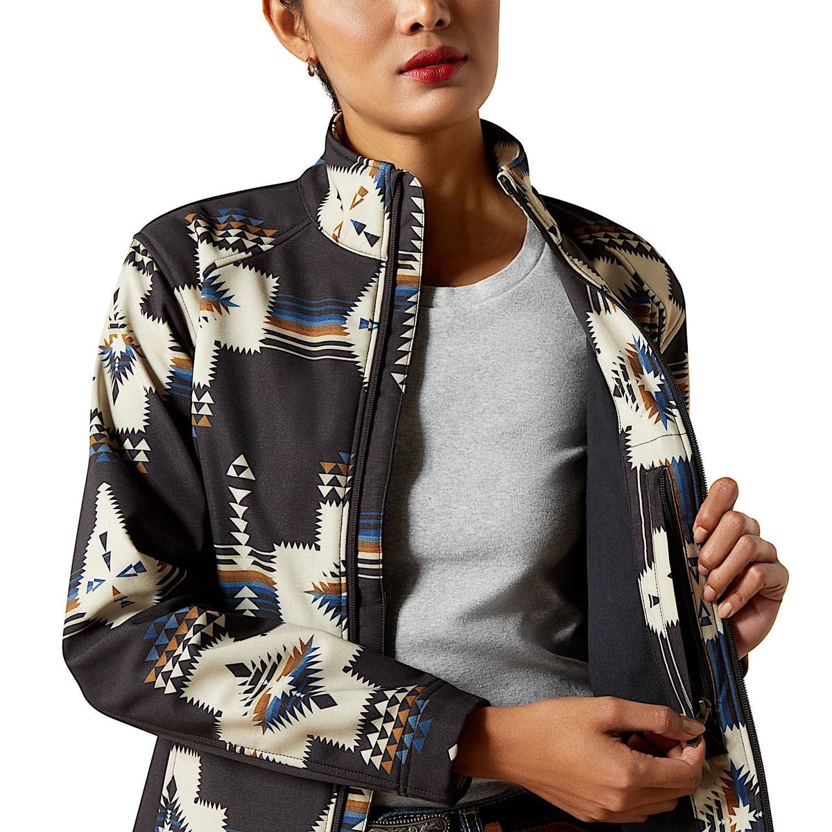 Ariat Womens Logo Softshell Jacket - Thornstone Print