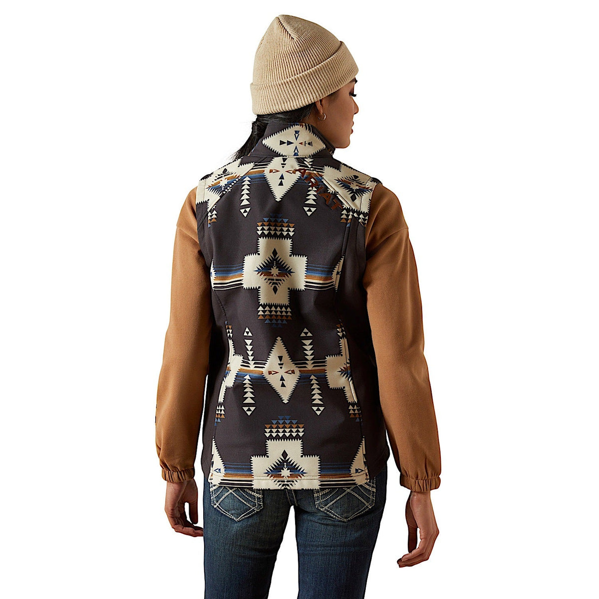 Ariat Womens Logo Softshell Vest - Thornstone Print