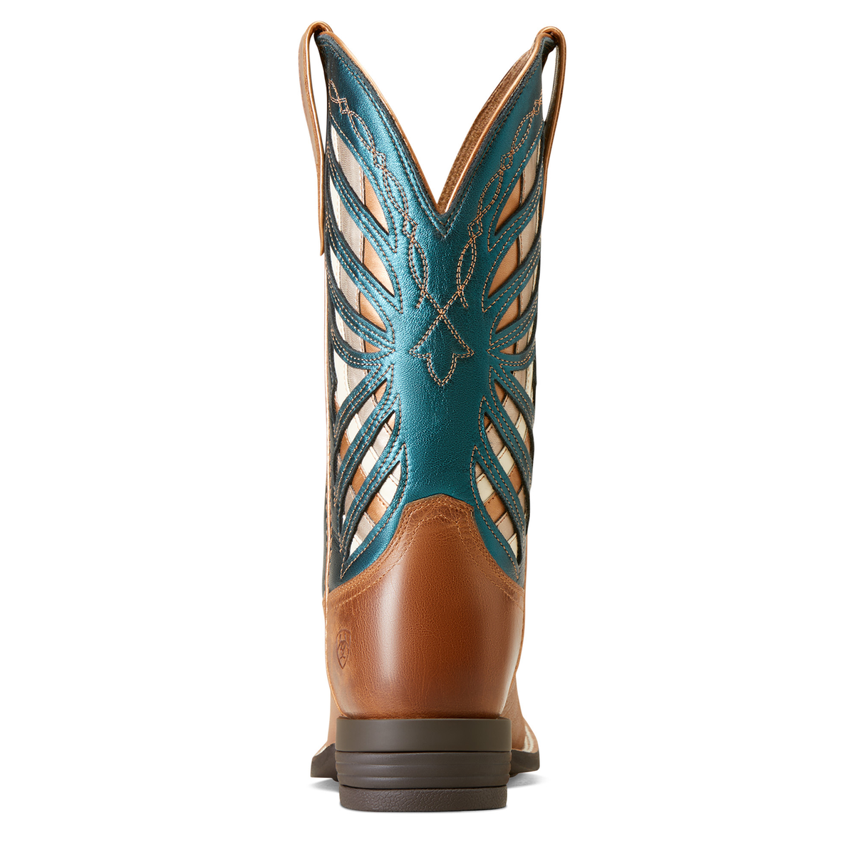 Ariat Women’s Longview Western Boot Buttered Rum/Metallic Sea