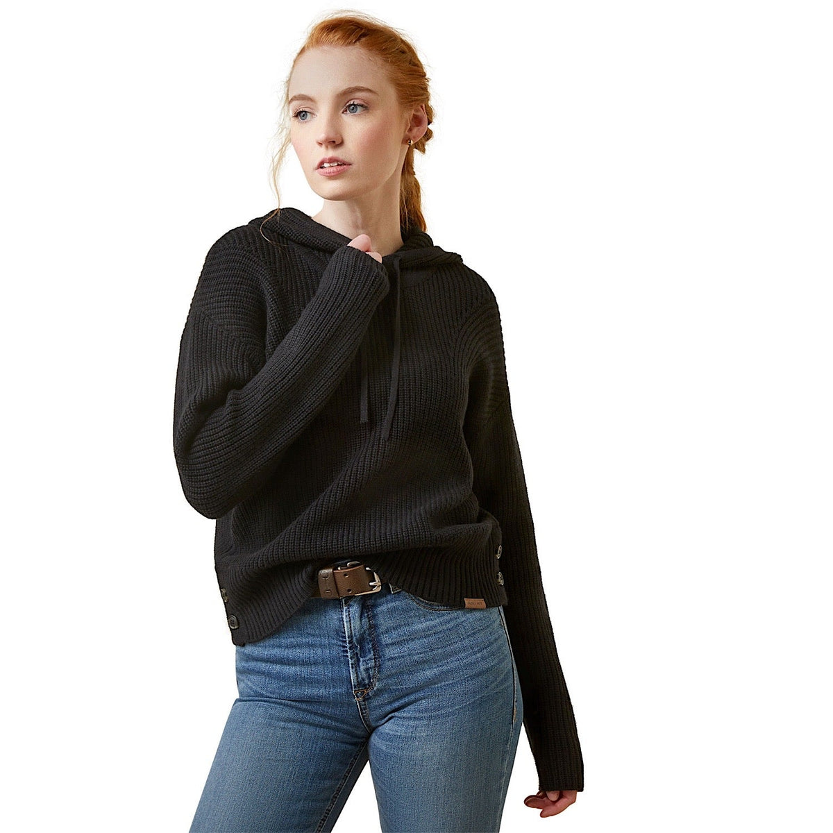 Ariat Women’s Los Altos Sweater - Black - S Aus 8 - Ariat Womens Tops