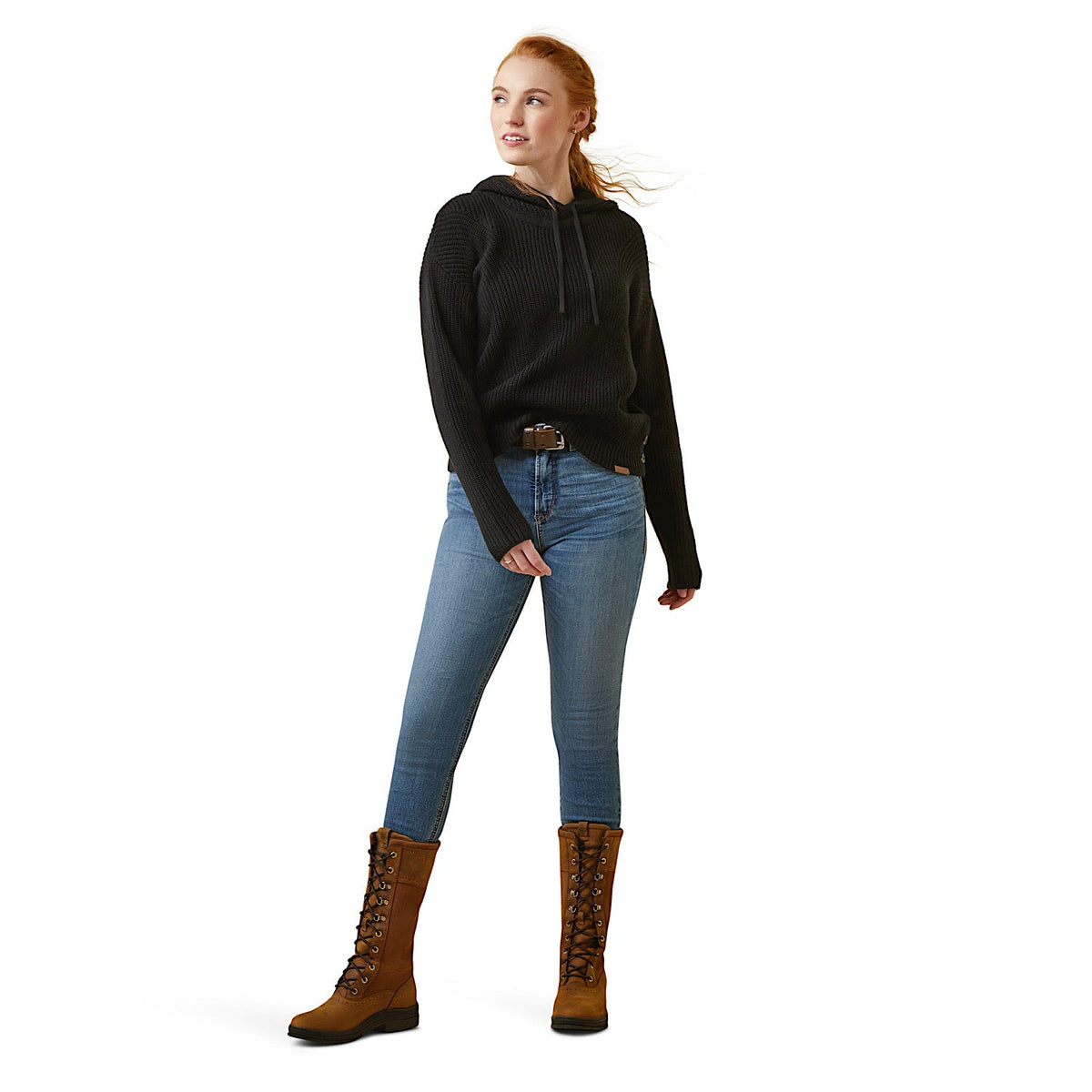 Ariat Women’s Los Altos Sweater - Black - Ariat Womens Tops