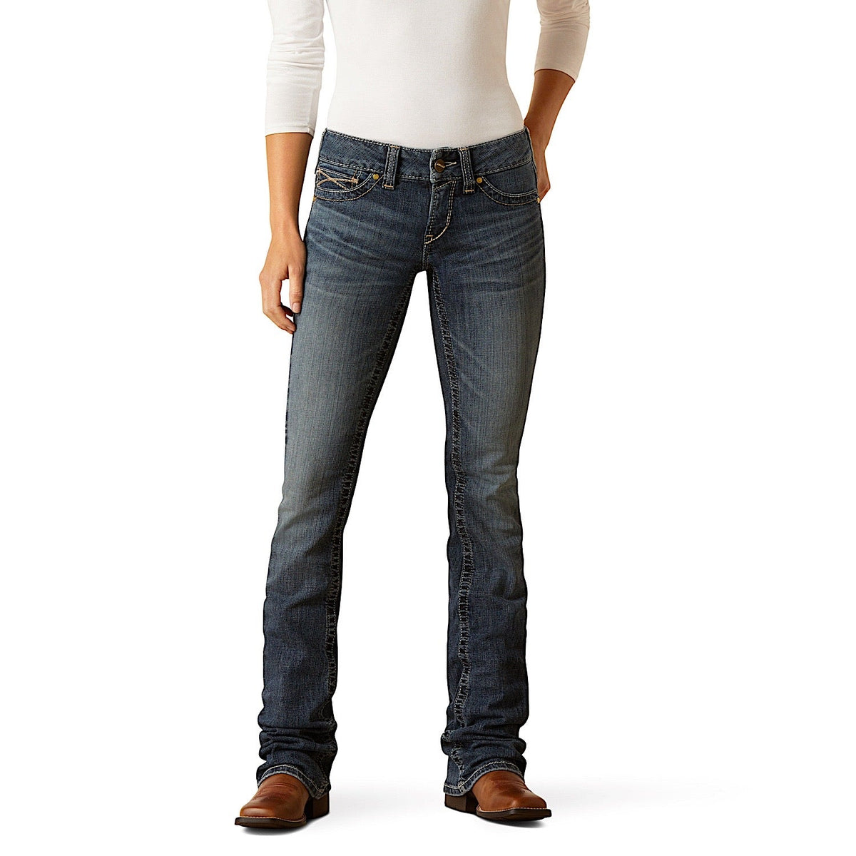 Ariat Women’s Low Rise Freya Boot Leg Jean - Pasadena