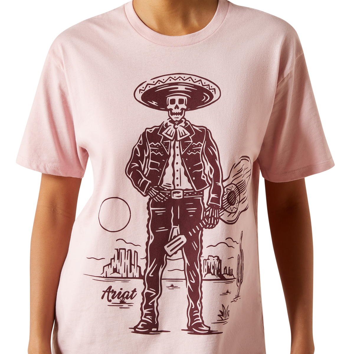 Ariat Womens Mariachi Tee - Dusty Pink