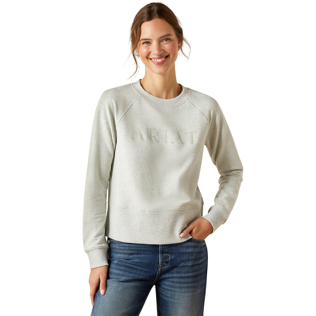 Ariat Womens Martine Sweatshirt - Heather Grey