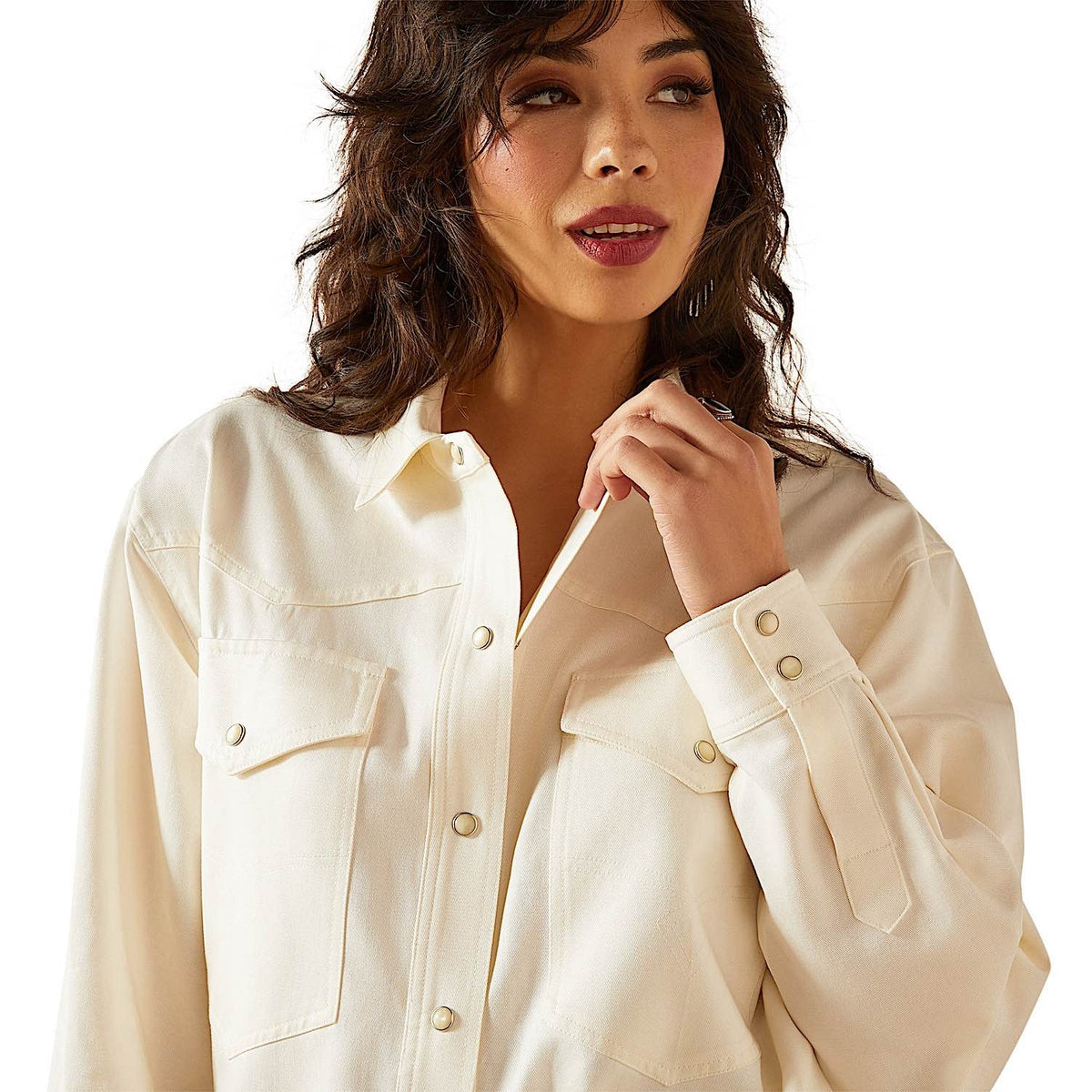 Ariat Womens Mercantile Shirt Jacket - Gardenia