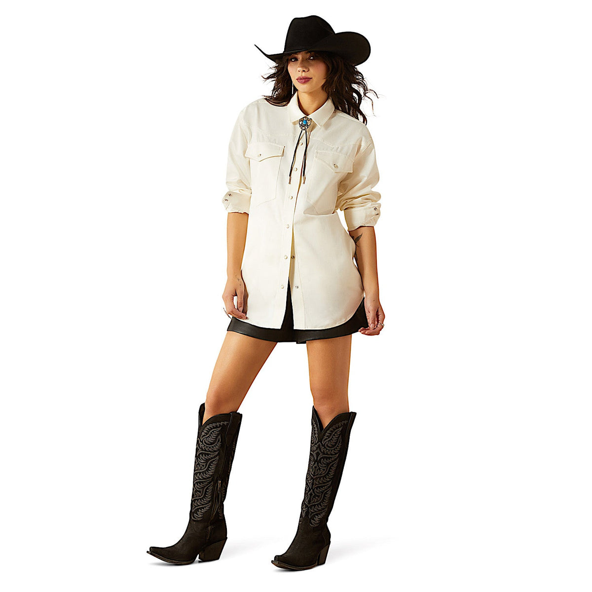 Ariat Womens Mercantile Shirt Jacket - Gardenia