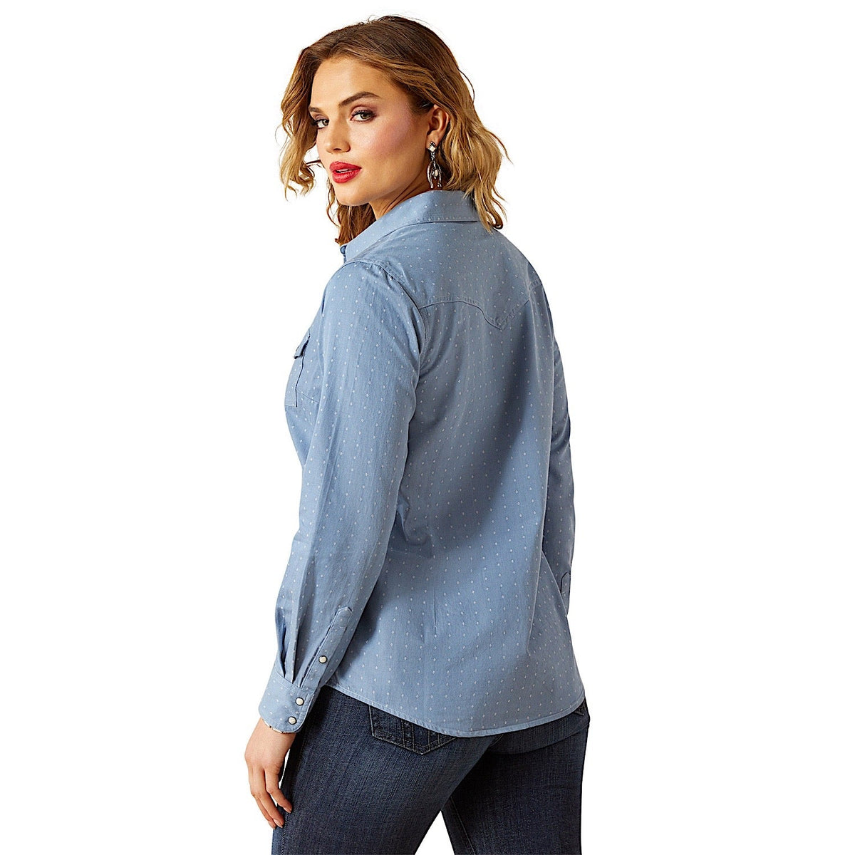 Ariat Womens Merchant Western Shirt - Mercantile Dobby