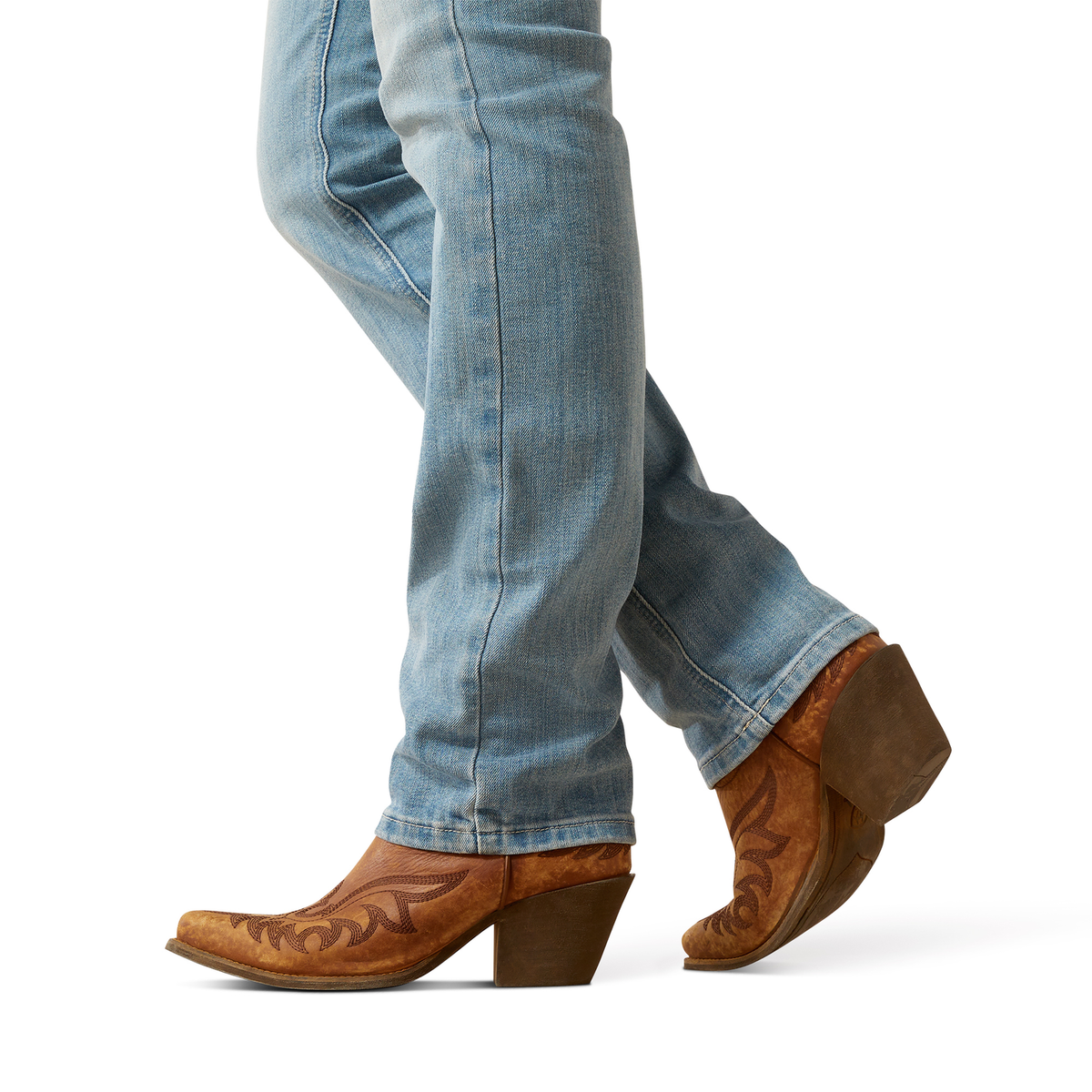 Ariat Womens Mid Rise Straight Jean - Alessia Oklahoma
