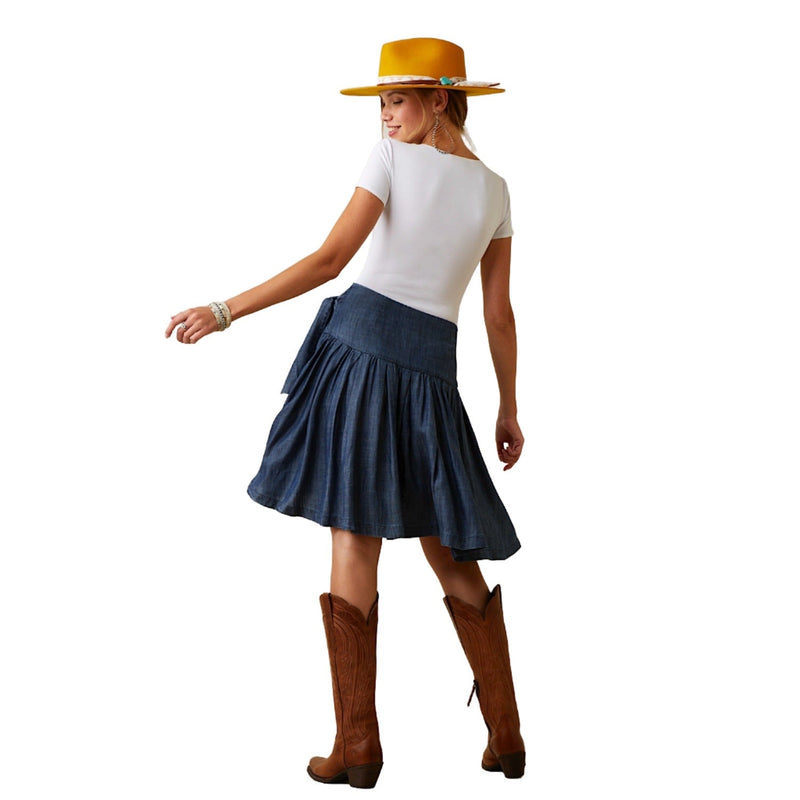 Ariat Women’s Old Glory Skirt Med Denim Blue
