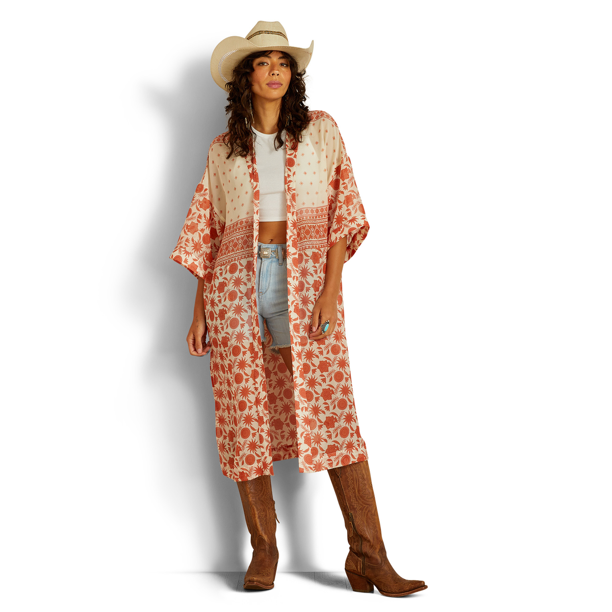 Ariat Womens Paige Duster - Senora Border Print