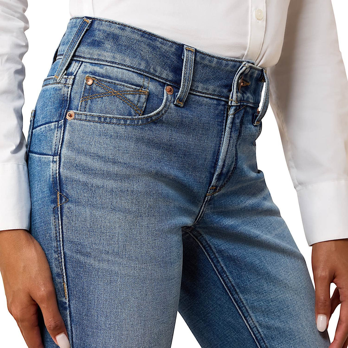 Ariat Womens Perfect Rise Acclimatise Nayelli Boot Cut Jeans - Panama