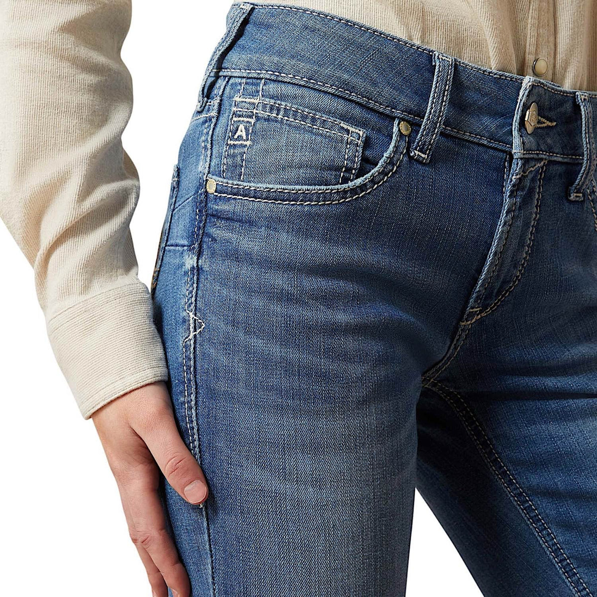 Ariat Womens Perfect Rise Andrea Flare Jeans - Belfaire