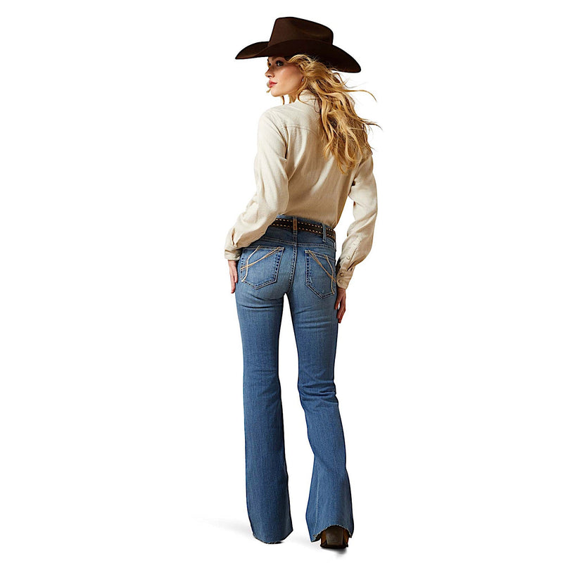 Ariat Womens Perfect Rise Andrea Flare Jeans - Belfaire