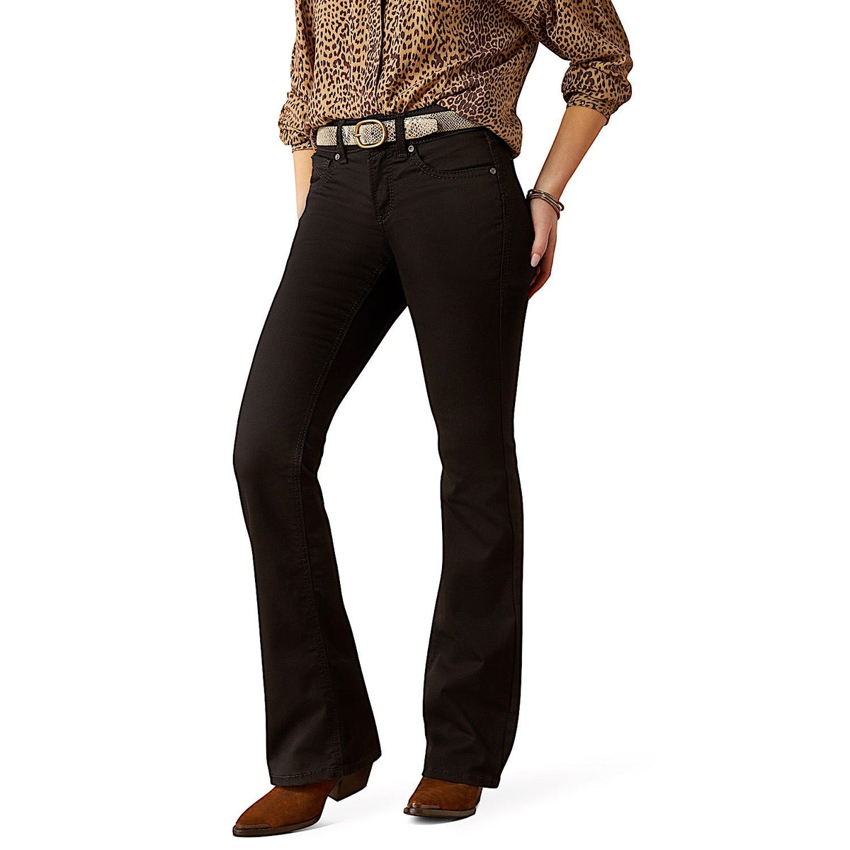 Ariat Women’s Perfect Rise Boot Cut Jean - Ella Black