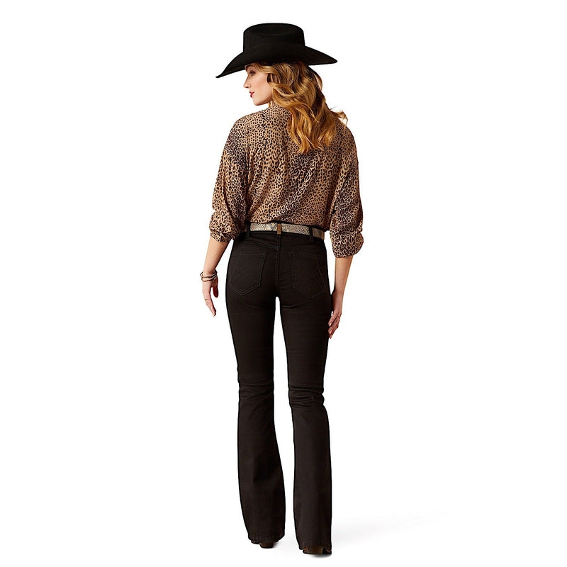 Ariat Women’s Perfect Rise Boot Cut Jean - Ella Black