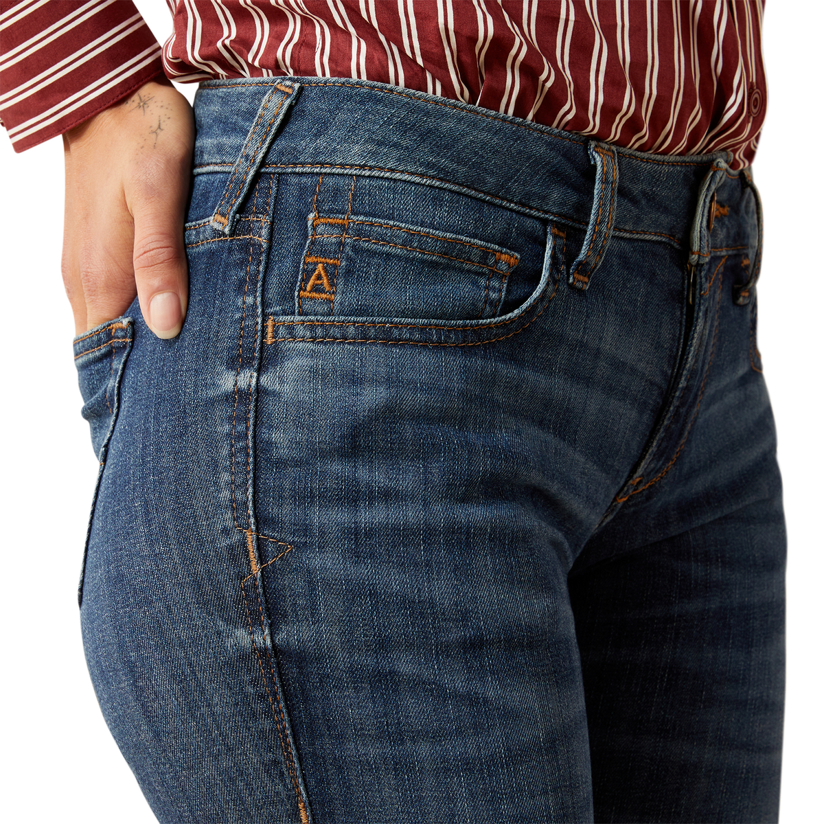 Ariat Womens Perfect Rise Slim Denim Trouser - Bessie Irvine