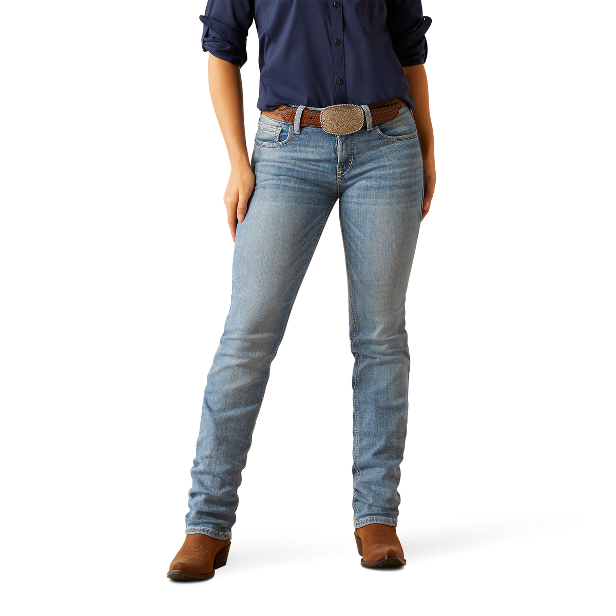 Ariat Women’s Perfect Rise Yara Straight Leg Jean - Oklahoma