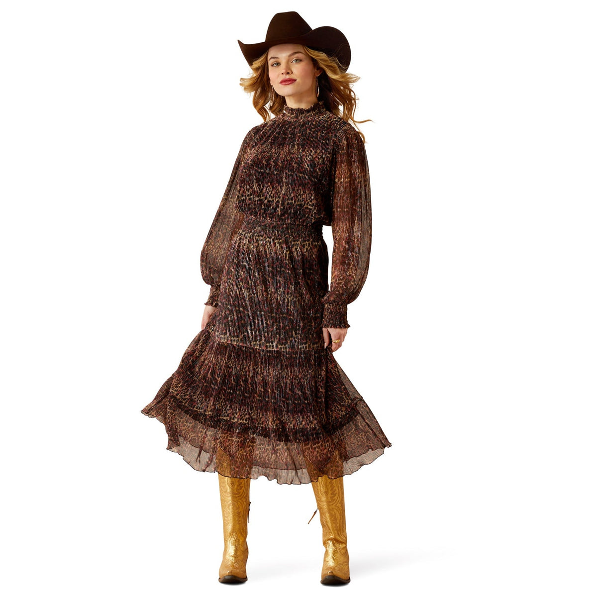 Ariat Women’s Plume Dress - Leopard Mesh