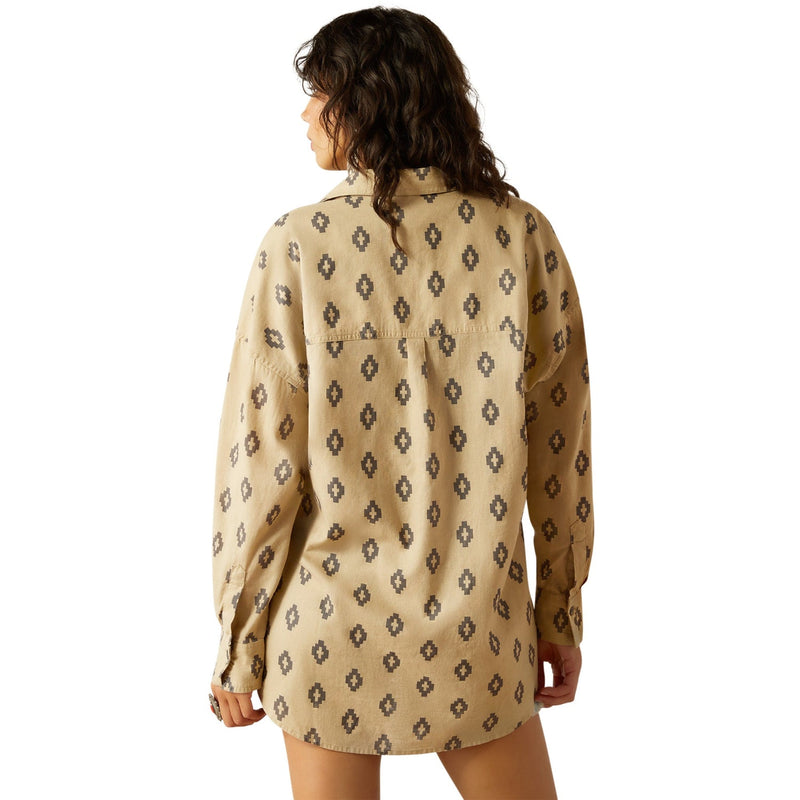 Ariat Womens Poppy Summer Overshirt Shirt - Isela Southwest Print