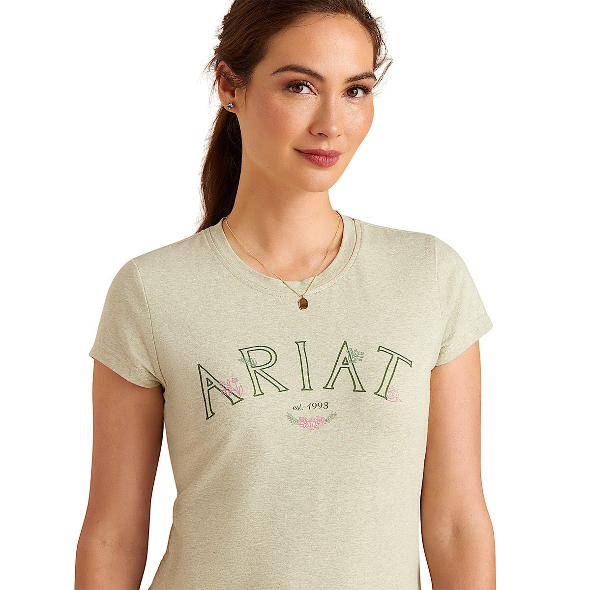 Ariat Women’s Posey T-Shirt - Heather Laurel Green - Ariat Womens Tops
