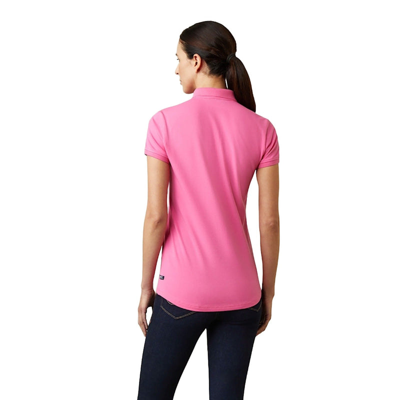 Ariat Womens Prix 2.0 Polo Carmine Rose - Ariat Womens Tops
