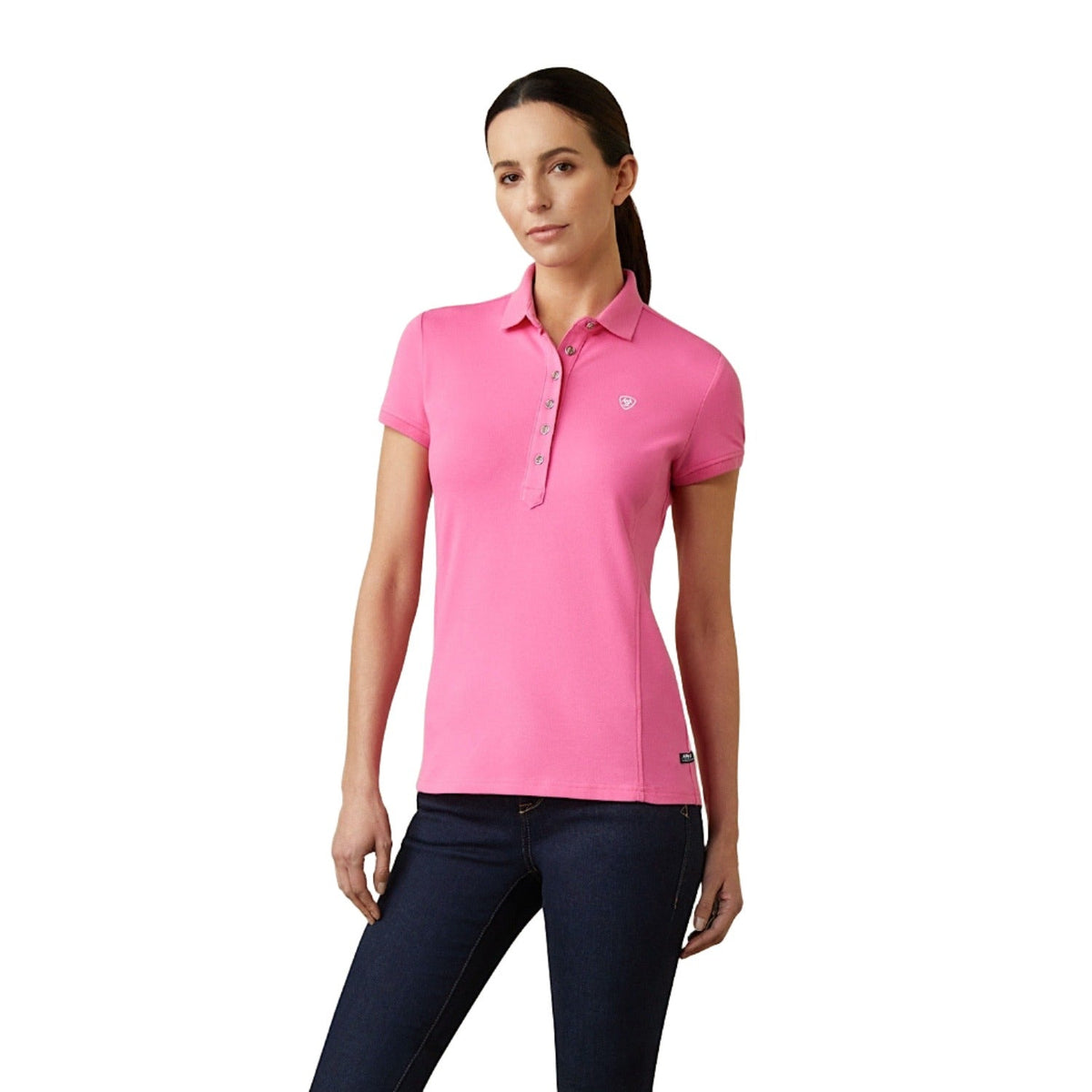 Ariat Womens Prix 2.0 Polo Carmine Rose - M Aus 10 - Ariat Womens Tops